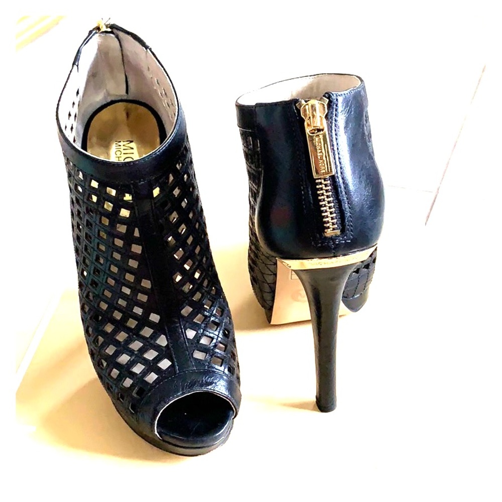 Original MK high heels black booties